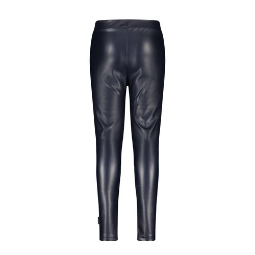 B.Nosy B.Nosy meisjes leatherlook legging met knie details Navy