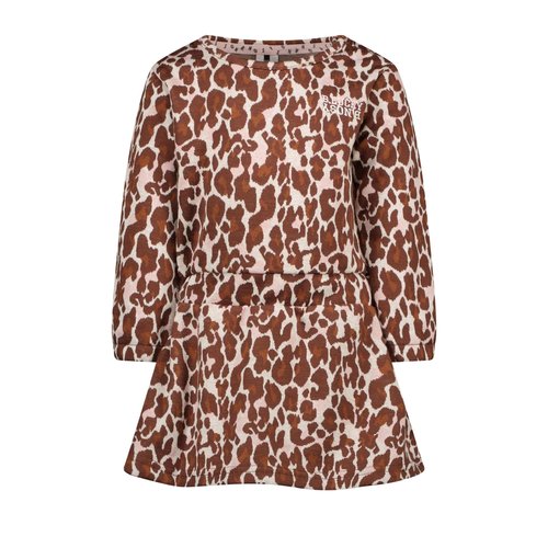 B.Nosy B.Nosy baby meisjes jurk Lucky Leopard