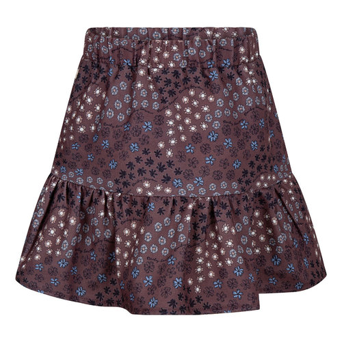 Daily7 Daily7 meisjes rok Flower Dark Mauve