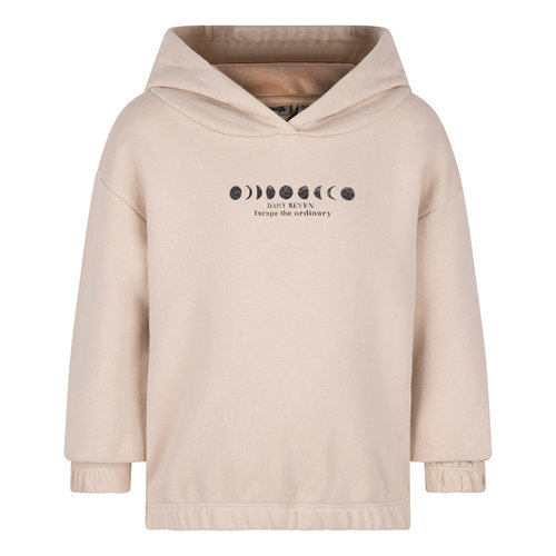 Daily7 Daily7 meisjes hoodie D7 oversized Ivory Cream Daily7 Daily7 meisjes hoodie D7 oversized Ivory Cream