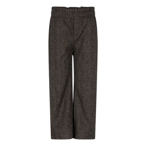 Daily7 Daily7 meisjes wijde broek Herringbone Black Daily7 Daily7 meisjes wijde broek Herringbone Black
