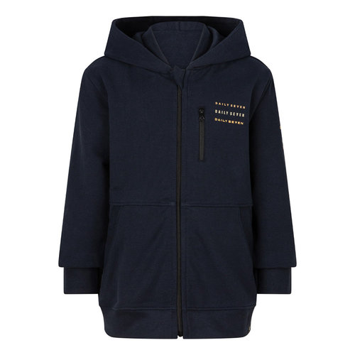 Daily7 Daily7 jongens vest met capuchon Midnight Navy Daily7 Daily7 jongens vest met capuchon Midnight Navy