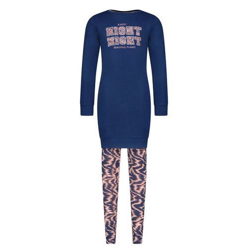 B.Nosy B.Nosy meisjes lange pyjama Lake Blue B.Nosy B.Nosy meisjes lange pyjama Lake Blue