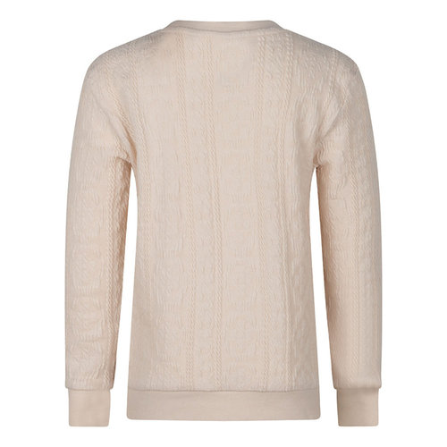 Daily7 Daily7 meisjes sweater Structure Ivory Cream