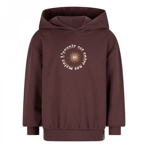 Daily7 Daily7 meisjes hoodie Futur Oversized Dark Mauve Daily7 Daily7 meisjes hoodie Futur Oversized Dark Mauve
