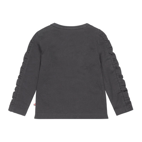 Dirkje Dirkje baby meisjes shirt Fabulous Dark Grey