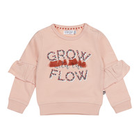 Dirkje baby meisjes sweater Grow Flow Dusty Pink