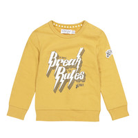 Dirkje baby jongens sweater Break Rules Ochre