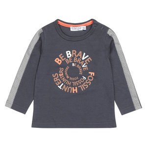 Dirkje Dirkje baby jongens shirt Be Brave Dark Blue