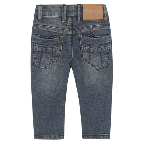 Dirkje Dirkje baby jongens jeans met stoere achterzakken Blue