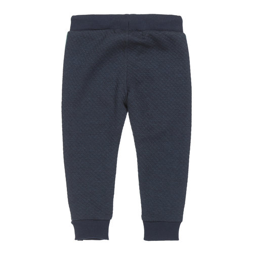 Koko Noko Koko Noko jongens joggingbroek met structuur en korte bies Dark Blue