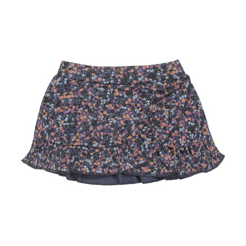 Koko Noko Koko Noko meisjes rok met ruches en bloemenprint Navy