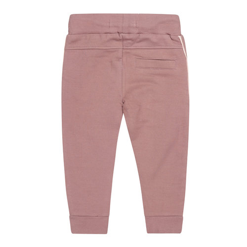 Koko Noko Koko Noko meisjes joggingbroek met smalle bies Dark Taupe