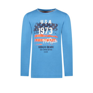 TYGO & vito TYGO & vito jongens shirt USA 1973 Mid Blue