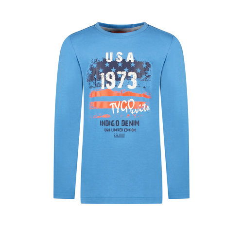 TYGO & vito TYGO & vito jongens shirt USA 1973 Mid Blue