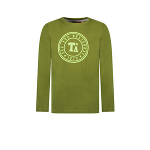 TYGO & vito TYGO & vito jongens shirt met logo print circle Forrest Green