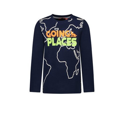 TYGO & vito TYGO & vito jongens shirt Going Places Navy