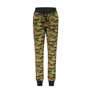 TYGO & vito TYGO & vito jongens joggingbroek met bies Camo Forrest Green