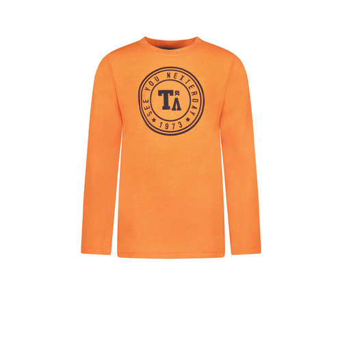 TYGO & vito TYGO & vito jongens shirt logo print circle Orange Clownfish