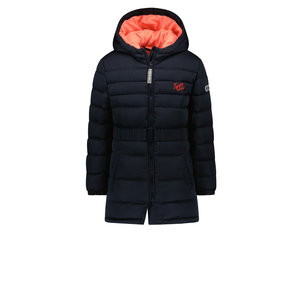 TYGO & vito TYGO & vito meisjes lange winterjas met ceintuur Navy