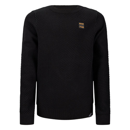 RETOUR Retour jongens sweater Erik Black