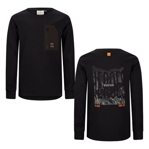 RETOUR Retour jongens shirt Cornelio Deep Black