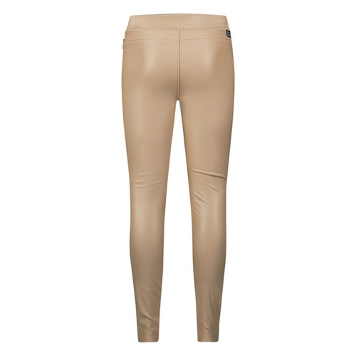 RETOUR Retour meiden leatherlook broek Ivy Light Beige