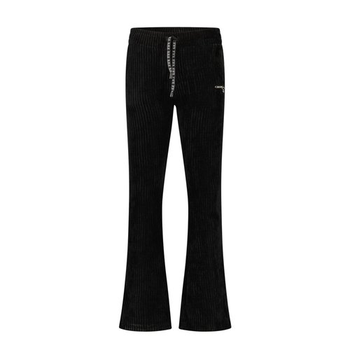 Elle Chic Elle Chic meiden fluwelen rib flared pants Dakota Black