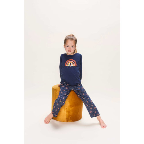 Charlie Choe Charlie Choe meisjes pyjama Rainbow Navy