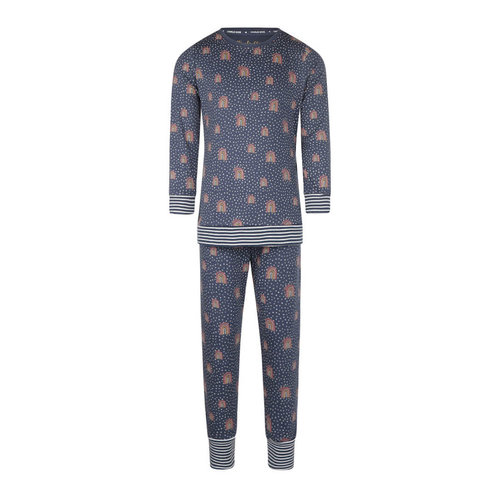 Charlie Choe Charlie Choe meisjes pyjama ao Rainbow en Dots Navy