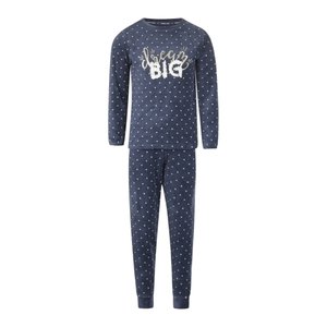 Charlie Choe Charlie Choe meisjes velours pyjama Dream Big Navy