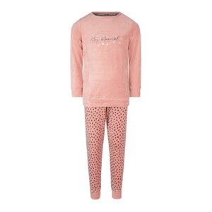 Charlie Choe Charlie Choe meisjes velours pyjama Stay Magical Old Pink