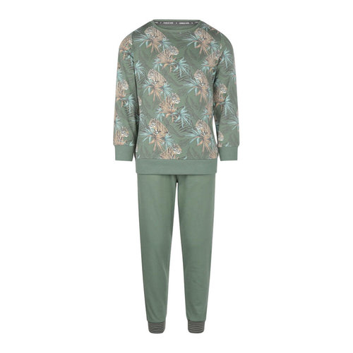 Charlie Choe Charlie Choe jongens pyjama aop Tigers Smokey Green Charlie Choe Charlie Choe jongens pyjama aop Tigers Smokey Green