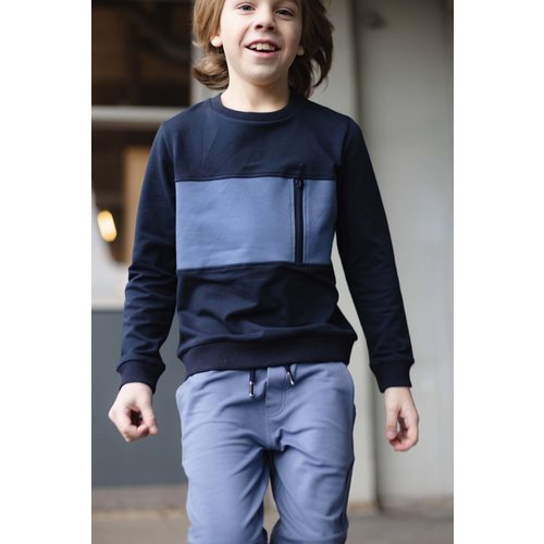 LEVV Levv jongens sweater Alvaro Blue Dark