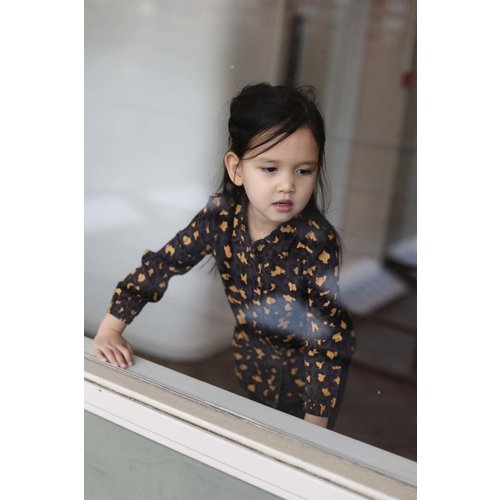 LEVV Levv meiden blouse Angie aop Grey Leopard