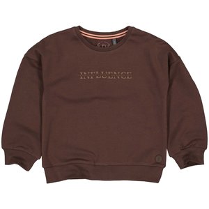 LEVV Levv meisjes sweater Bodile Brown Dark