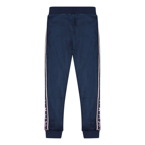 Koko Noko Koko Noko meisjes joggingbroek met bies en logo Navy