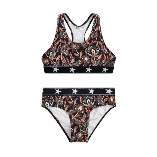 Indian Blue Jeans Indian Blue meiden bikini Sporty Flower Black Indian Blue Jeans Indian Blue meiden bikini Sporty Flower Black