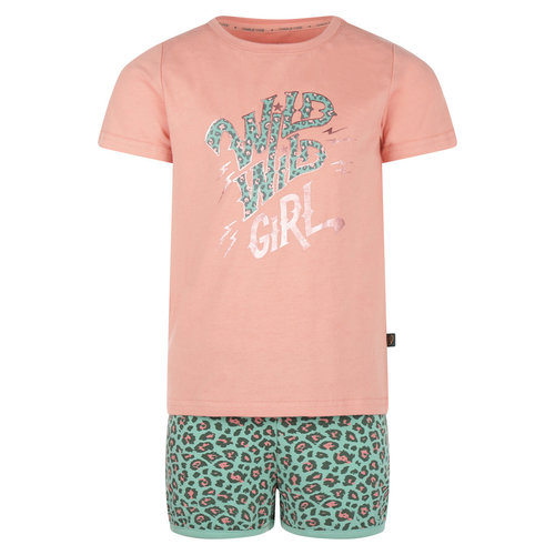 Charlie Choe Charlie Choe meisjes pyjama Wild Wild Girl Pink Green