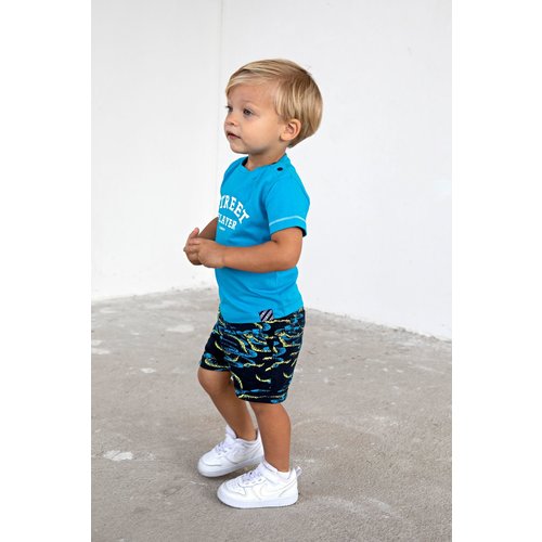 B.Nosy B.Nosy baby jongens t-shirt Street Player Surf Blue