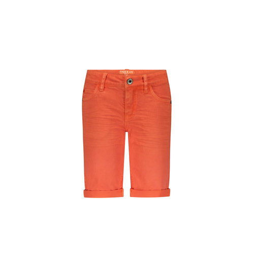 TYGO & vito TYGO & vito jongens korte jeans Stretch Orange Clownfish