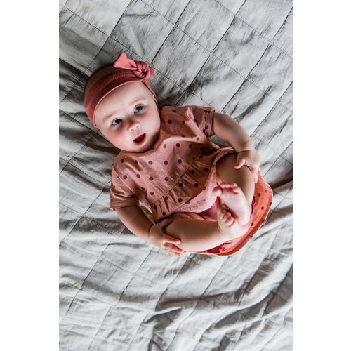 Quapi Quapi newborn baby meisjes haarband Poppy Pink Rose