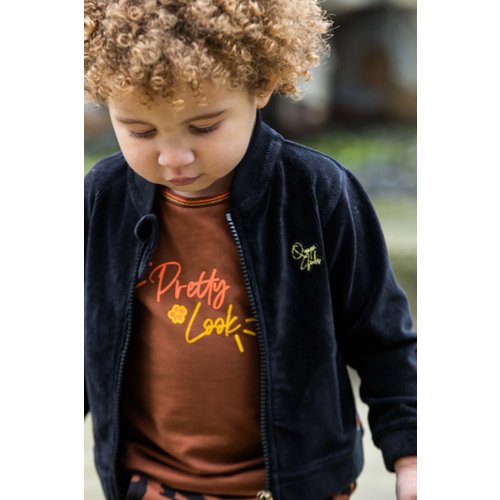 Quapi Quapi baby meisjes shirt Sarah Brown Rust