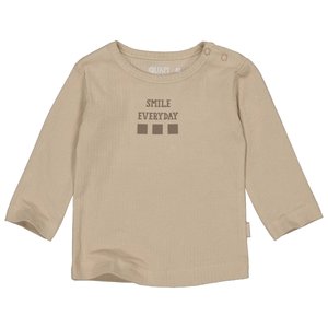 Quapi Quapi newborn baby unisex shirt Page Taupe Light