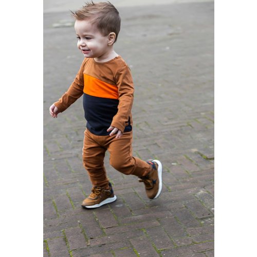 Quapi Quapi baby jongens shirt Savio Camel Dark