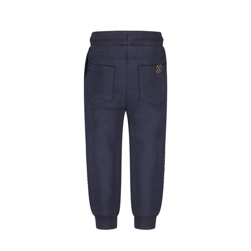 B.Nosy B.Nosy baby jongens joggingbroek met folded kniestukken Navy