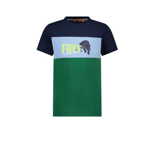 TYGO & vito TYGO & vito jongens t-shirt Free Colorblock Navy