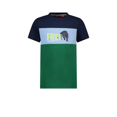 TYGO & vito TYGO & vito jongens t-shirt Free Colorblock Navy