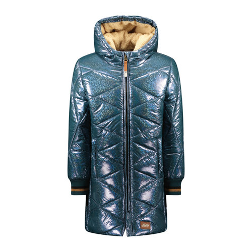 Moodstreet Moodstreet meisjes lange metallic winterjas Misty Green Moodstreet Moodstreet meisjes lange metallic winterjas Misty Green