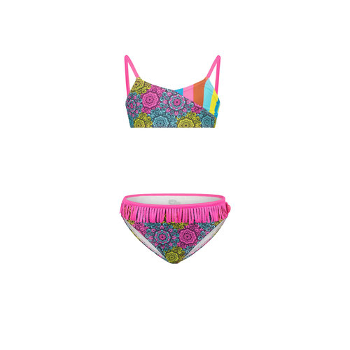 Just Beach Just Beach meisjes bikini met fraanjes Boho Mandala